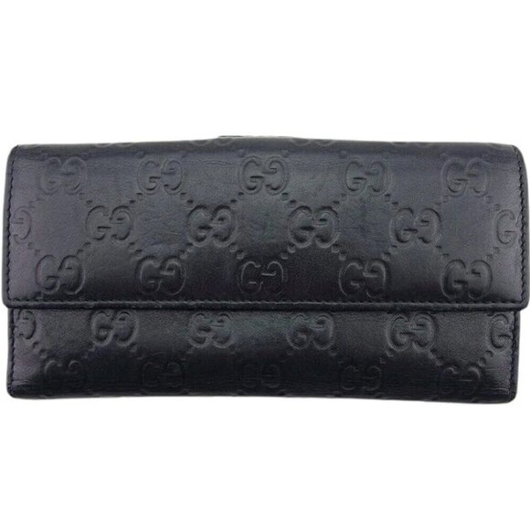 GUCCI Long Wallet Gucci Ma Leather Authentic USED - Picture 1 of 12